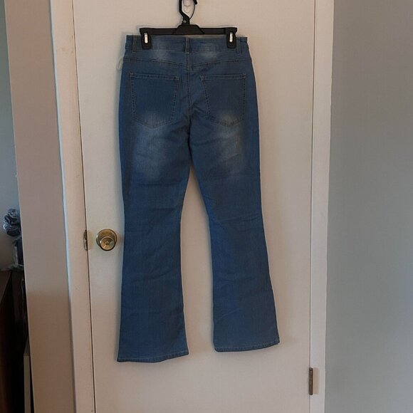 Midiross High Waist Flare Leg Jeans Button-Fly Size XL Never Worn - Picture 3 of 6